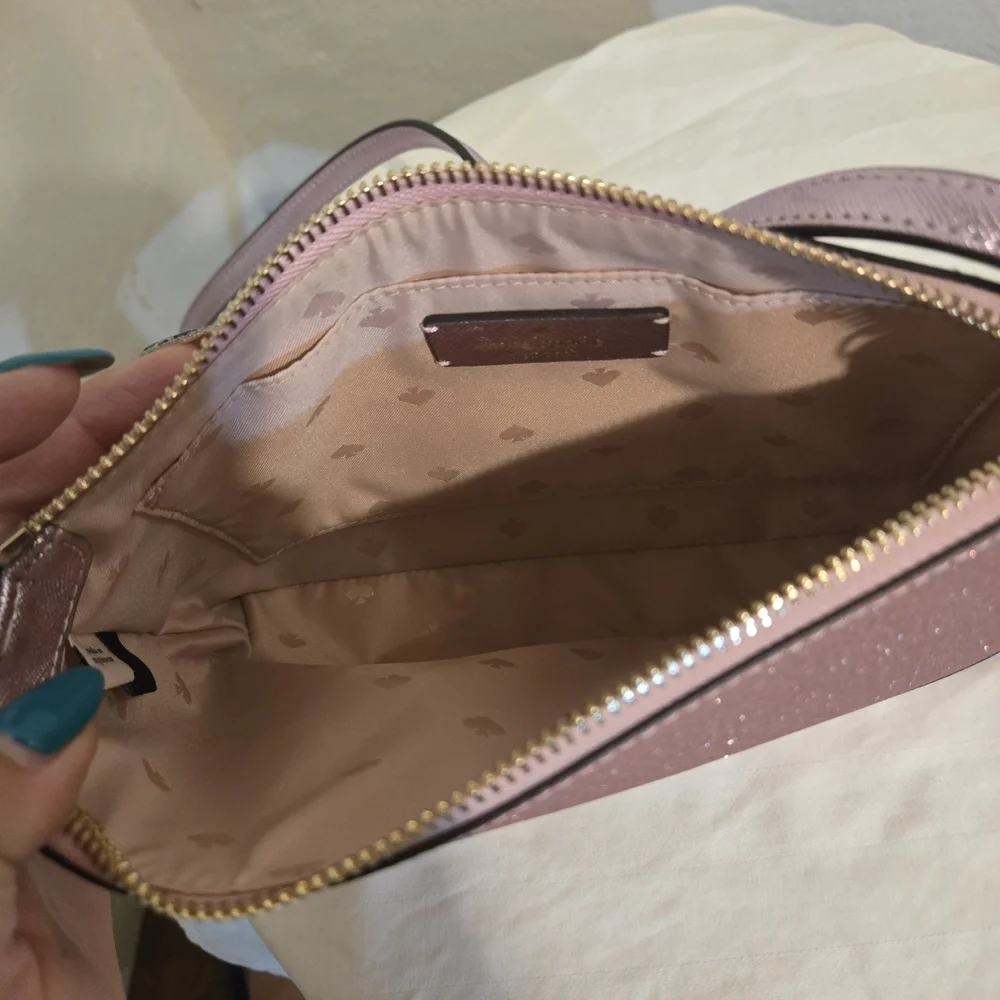 Kate Spade Pink Glitter Crossbody Bag